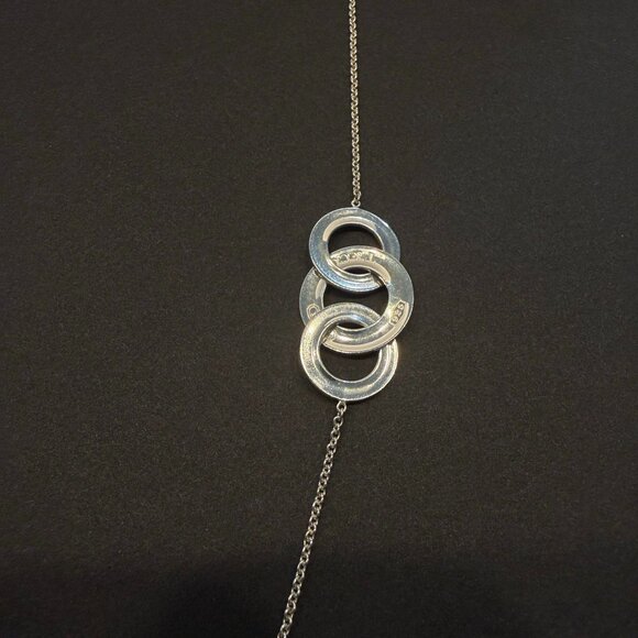 TIFFANY & CO 1837 Interlocking Circles Necklace Rare - Picture 6 of 8